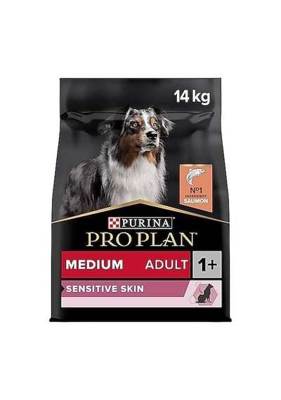 Pro Plan Medium Adult Sensitive Skin Somonlu 14 Kg Orta Irk Yetişkin Köpek Maması