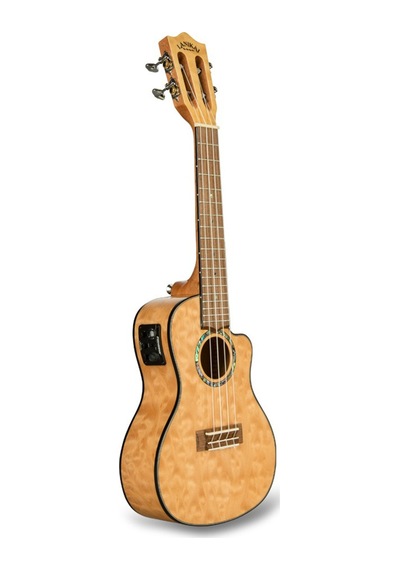 Lanikai Qm-nacec Quilted Maple Concert Elektro Ukulele Naturel Doğal Akçaağaç Görünümü