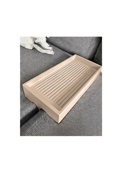 Koltuk Arası Tepsi Organizer Kumanda Standi 25x14 Cm Krem Krem