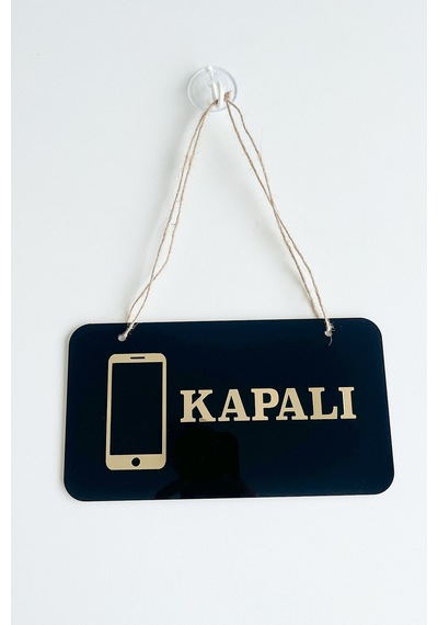Telefoncular İçin Açık Kapalı Kapı Tabelası 22x12 Cm