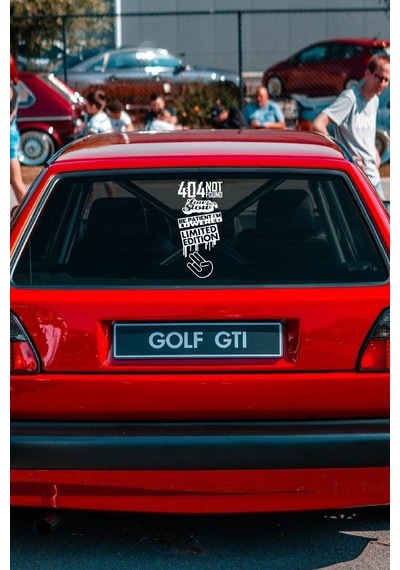 Oto Arka Cam Sticker İngilizce Model 76 40 20 Cm