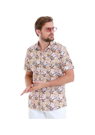 Hatemoğlu Kahverengi Comfort Fit Baskılı 100% Pamuk Slim Yaka Kısa Kollu Gömlek 24d190000006 172 Kahverengi Hatemoğlu Kahverengi Comfort Fit Baskılı 100% Pamuk Slim Yaka Kısa Kollu Gömlek 24d190000006 172 Kahverengi