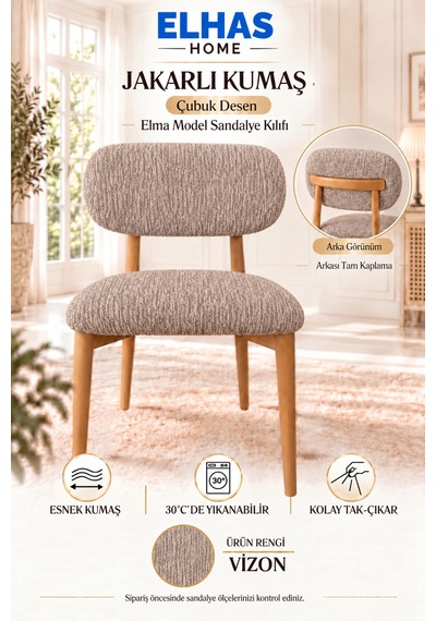 Jakarlı Kumaş Çubuk Desen Tam Kaplama Elma Model Sandalye Kılıfı 2 Parça 1 Adet Çubuk Desen - Vizon - 937448492 Çubuk Desen - Vizon Jakarlı Kumaş Çubuk Desen Tam Kaplama Elma Model Sandalye Kılıfı 2 Parça 1 Adet Çubuk Desen - Vizon - 937448492 Çubuk Desen - Vizon