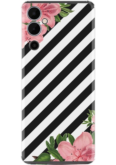 Tecno Pova 4 Kılıf Resimli Desenli Baskılı Silikon Strip Flowers 2 1409