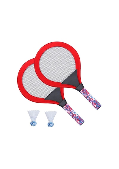 Hafif Portatif Taşınabilir Badminton Seti Kırmızı