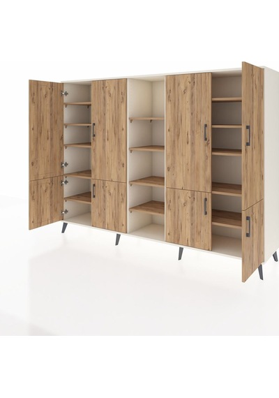 Hyperion Dolap 14 Raflı 8 Kapaklı 220x44x163 Aytaşı-çam Atlas Çam - Aytası Hyperion Dolap 14 Raflı 8 Kapaklı 220x44x163 Aytaşı-çam Atlas Çam - Aytası