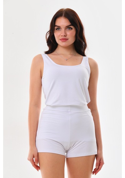 Penyebizden Extra Yumuşak Viskon Şort Home&beach-beyaz