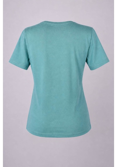 Trender Pretty Dancer O Yaka Yeşil Kadın T-shirt 26ydt1000005