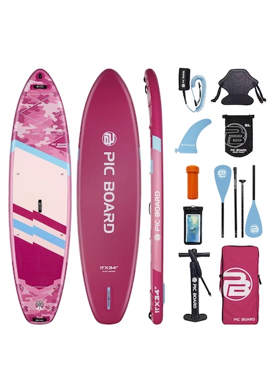 Camouflage 335x86x25cm Sup Paddle Board-full Set