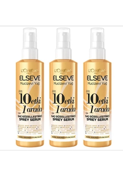 Elseve 10 Etki 1 Arada Saç Güzelleştirici Sprey Serum 3 X 150 Ml