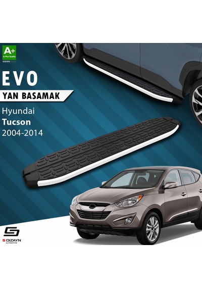S-dizayn Hyundai Tucson 2 Evo Aluminyum Yan Basamak 173 Cm 2004-2014
