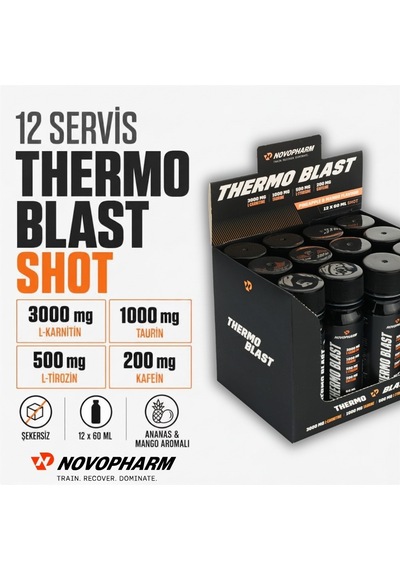 Novopharm Thermo Blast L-carnitine 60 Mlx12 Shot Ananas&mango
