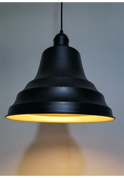Riolight Retro Siyah Içi Gold Tekli Metal Sarkıt Çap: 27Cm (538288421)