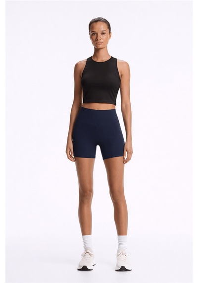 Fashion Friends Crop Fit Bisiklet Yaka Atlet Bayan Atlet 26y0713k1 Siyah