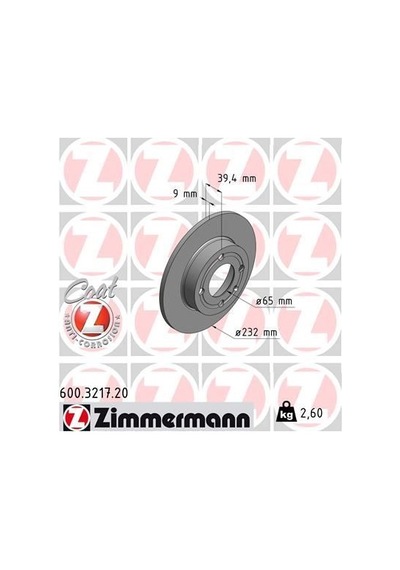 Zımmermann 600.3217.20 - Arka Fren Aynası Cordoba 96/10.02 Ibıza