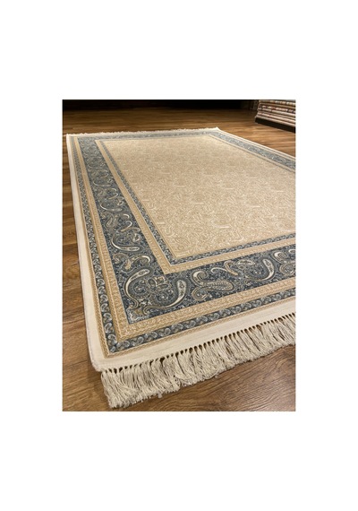 Velvet 562aa Mavi-krem Halı Çok Renkli