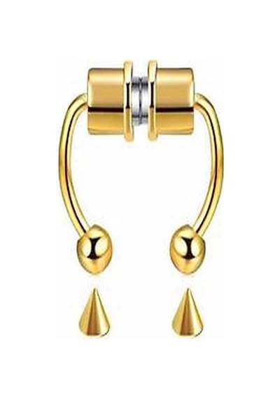 Mıknatıslı Fake Septum Piercing Altın rengi Altın