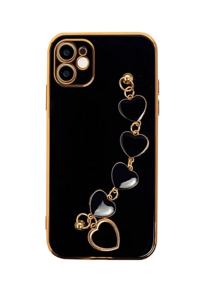 Ally Apple Uyumlu iPhone 11 6.1Inç Kilif Kalp Bileklik Tutuculu Lüx Silikon A 316303288 - Renk / Mor