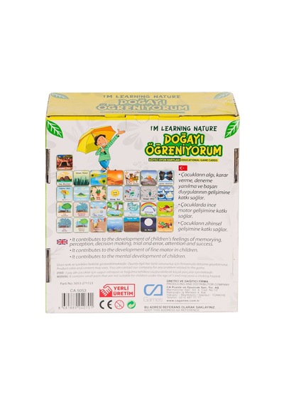 Caegt-5053 Doğayı Öğreniyorum Eğitici Oyun Kartları -ca Games