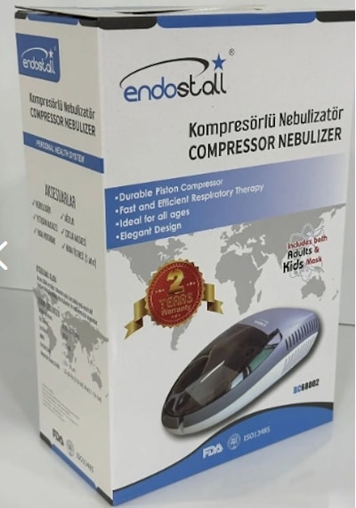 Endostall Kompresörlü Kapaklı Nebülizatör