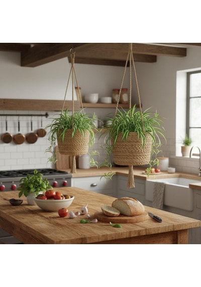 Deconox 2'li Asılabilir El Yapımı Ve Doğal Yuvarlak Hasır Saksılık Seti, 2'li İpli Asılabilir Hasır Yuvarlak Saksı Seti 23cm 18cm-20cm 15cm Deconox 2'li Asılabilir El Yapımı Ve Doğal Yuvarlak Hasır Saksılık Seti, 2'li İpli Asılabilir Hasır Yuvarlak Saksı Seti 23cm 18cm-20cm 15cm