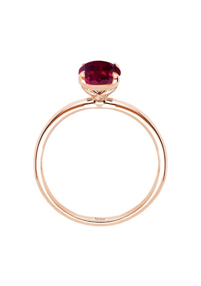 Sirius Oval Kesim Pembe Turmalin Tektaş Yüzük 0831R0018