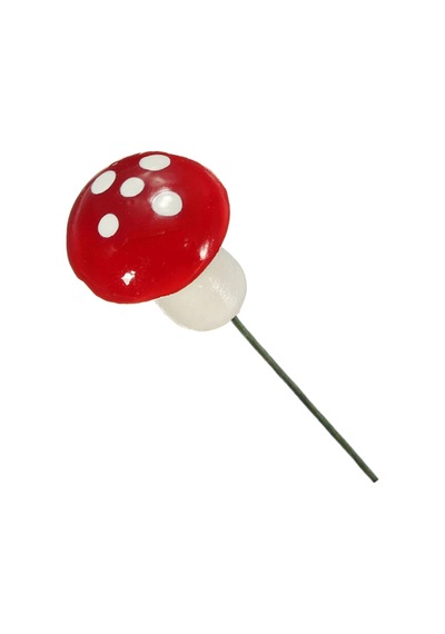 Yapay Mini Süs Mantarları, 1,50Cm - 10 Adet