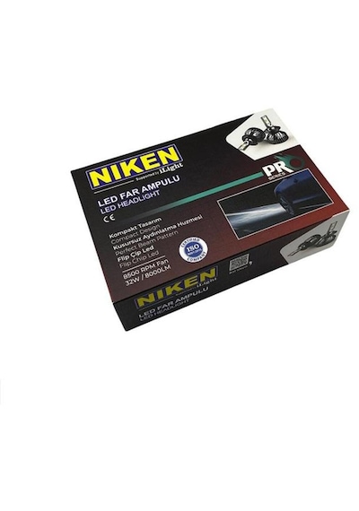 Nıken 12v H7 Csp Led Xenon Far Ampul Seti 6500k 8000 Lümen