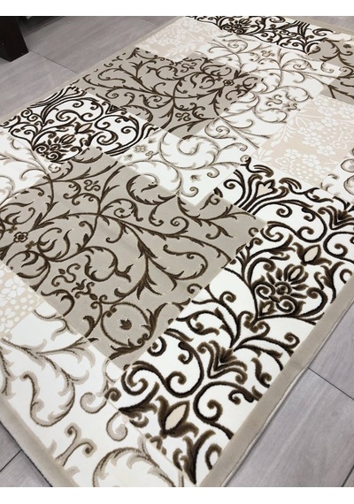 Flora Halı Elit 0129 A Bej 165X230 Krem Kahve 4 M2 Halı !