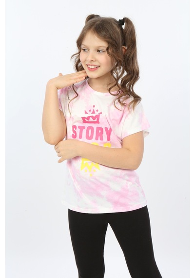 Toontoy Kids Toontoy Kız Çocuk Story Soul Baskılı Tişört Pembe