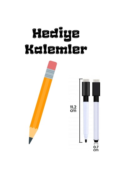 Okuma Yazma Yaz-Sil Defteri Bitmeyen Defter