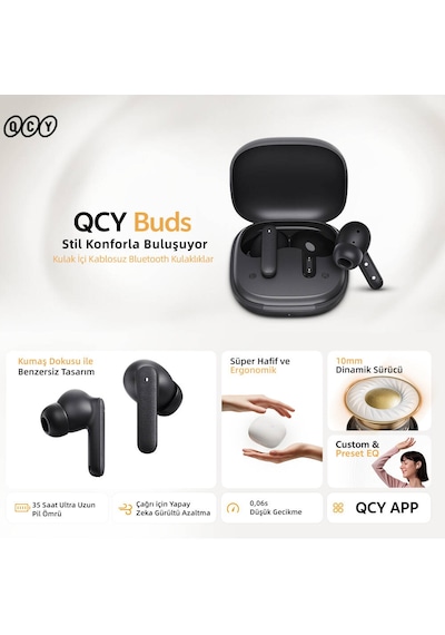 Qcy Buds T43 Bluetooth 5.3 Kulak İçi Kulaklık