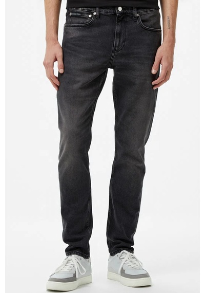 Calvin Klein Men's Slim Taper Jean Erkek Kot Pantolon Siyah Siyah