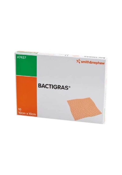 Bactigras 10X10 Bactıgras Antiseptik Tül Sargı Yara 10 Adet