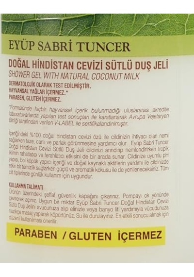 Doğal Hindistan Cevizi Sütlü Duş Jeli 600 Ml Açık Mavi