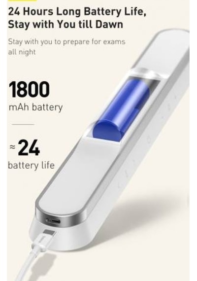 Baseus Ayarlanabilir 1800Mah Şarjlı Mıknatıslı Masa Lambası Dolap