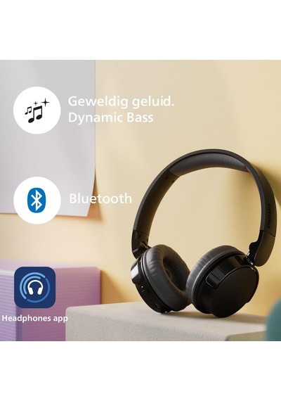 Tah3209bk Hafif Kulak Üstü Kablosuz Bluetooth Kulaklık, Pasif Gürültü Yalıtımlı, 25 Saat Çalma Süresi, Net Çağrılar, Dinamik Bas, 2 Saat Usb-c Şarj, Siyah