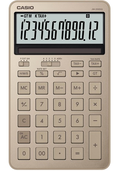 Casio Jw-200dq-gd-w-dp Hesap Makinesi Desktop Gri - Siyah