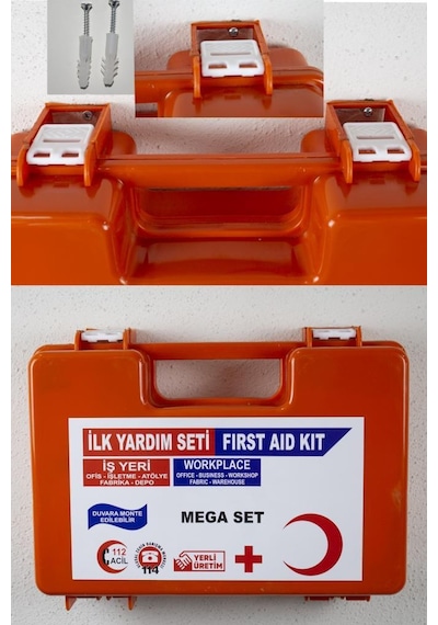 Ilk Yardım Seti Çantası Ecza Dolabı Yönetmeliğe Uygun Mega Set N11.74