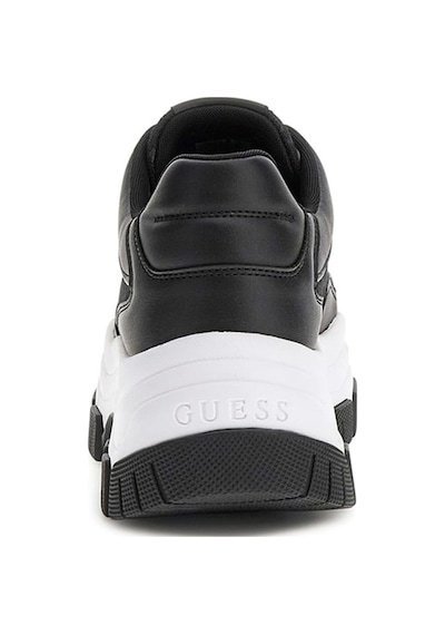 Guess Kadın Berrett2 Monogram Desenli Kalın Tabanlı Sneaker - Siyah 4221490