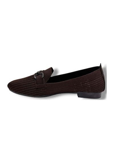C-shoes Sg3185-26 Triko Taşlı Mw Toka Anatomik Kadın Babet Kahverengi