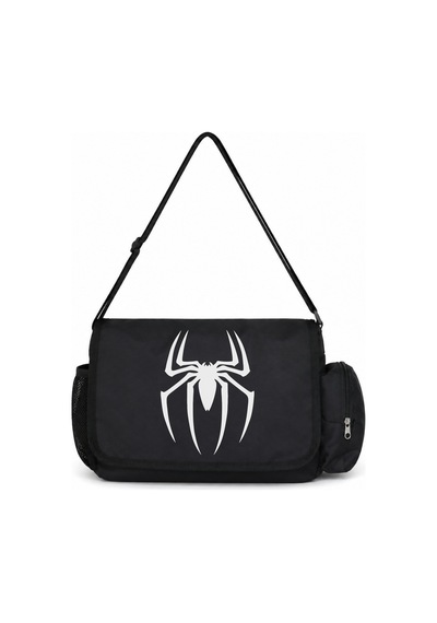 Sevbano Örümcek Adam Spider-man Film Kahramanı Baskılı Unisex Okul, Spor, Siyah