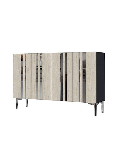 Ka1230ats Mia Konsol Ve Tv Sehpası Antrasit-traverten-silver 120cm Ka1230ats Mia Konsol Ve Tv Sehpası Antrasit-traverten-silver 120cm