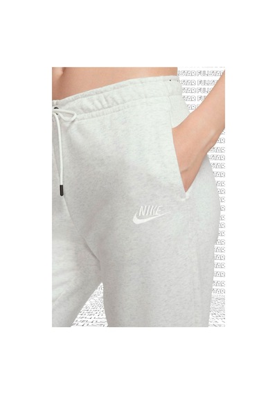 Nike Sportswear Essential Fleece Sweatpant Pamuklu Şardonlu Eşofman Altı Beyaz Melanj