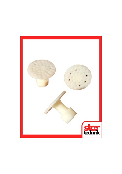 Pdr Ekstra Boyasız Göçük Düzeltme Plastiği Yuvarlak Delikli Düz Çap 27mm - D. N6 - Natural Beyaz