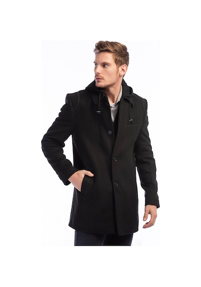 Plt8335 Dewberry Erkek Palto-siyah Siyah