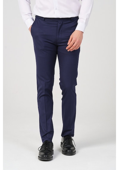 Slim Fit Erkek Kumaş Pantolon İndigo