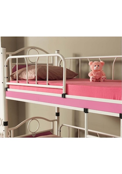 Argimo Argimo Zümrüt Bebek Çocuk Odası Ahşap Başlıklı Metal Ranza ve Karyola 80 x 160 CM Yatak Ölçülü Argimo Argimo Zümrüt Bebek Çocuk Odası Ahşap Başlıklı Metal Ranza ve Karyola 80 x 160 CM Yatak Ölçülü