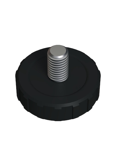 Cateksss M8 Ayar Vidası, Tırtıllı Vida, Bingo Ayak, Pingo Ayak Çap: 33 Mm Vida Uzunluğu 11 Mm Siyah - 40 Lı Paket