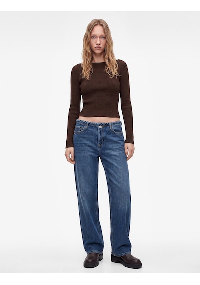 Koton Pamuklu Fermuarlı Düşük Bel Düğmeli Baggy Denim Pantolon - Baggy Jeans Orta İndigo 7wal40228md Koton Pamuklu Fermuarlı Düşük Bel Düğmeli Baggy Denim Pantolon - Baggy Jeans Orta İndigo 7wal40228md
